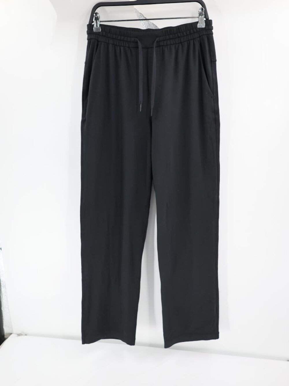 Lululemon Pants Mens Medium Soft Jersey Classic Fit Straight Leg Lounge Black